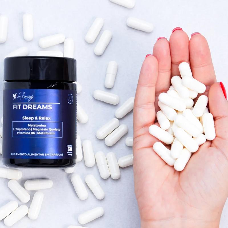 Fit Dreams - Melatonina, Magnésio, Triptofano + Vitaminas B6 e B9