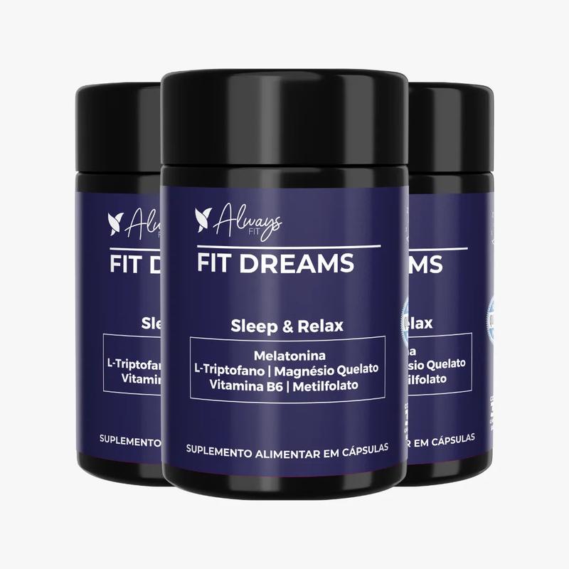Fit Dreams - Melatonina, Magnésio, Triptofano + Vitaminas B6 e B9