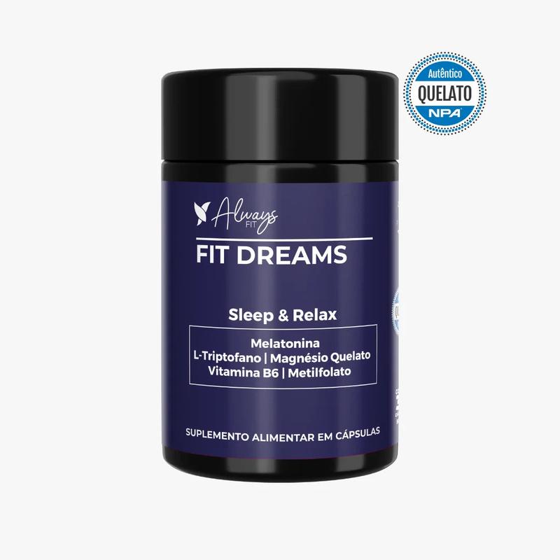 Fit Dreams - Melatonina, Magnésio, Triptofano + Vitaminas B6 e B9